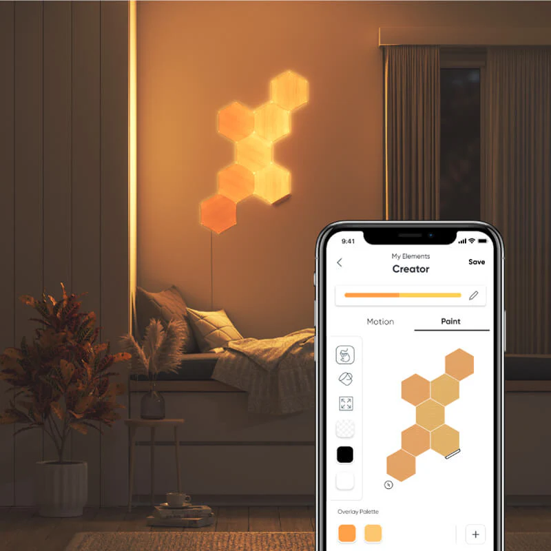 Elements Smarter Kit (7 Panels) | Birchwood Hexagons - Image 5